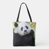 Giant Panda Sitting Tote Bag (Achterkant)