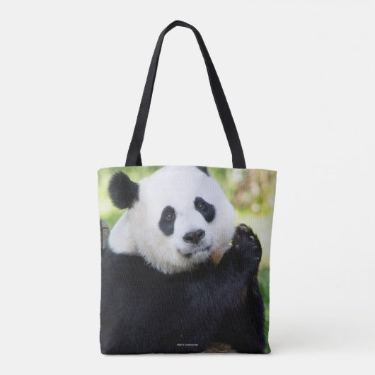Giant Panda Sitting Tote Bag (Achterkant)