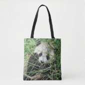 Giant Panda zweert in gras Tote Bag (Voorkant)
