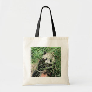 Giant Panda zweert in gras Tote Bag