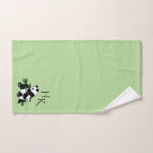 Giant Pandas Monogram Bad Handdoek (Handdoek)