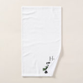 Giant Pandas Monogram Bad Handdoek (Handdoek)