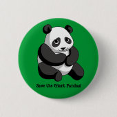 Giant Pandas Ronde Button 5,7 Cm (Voorkant)