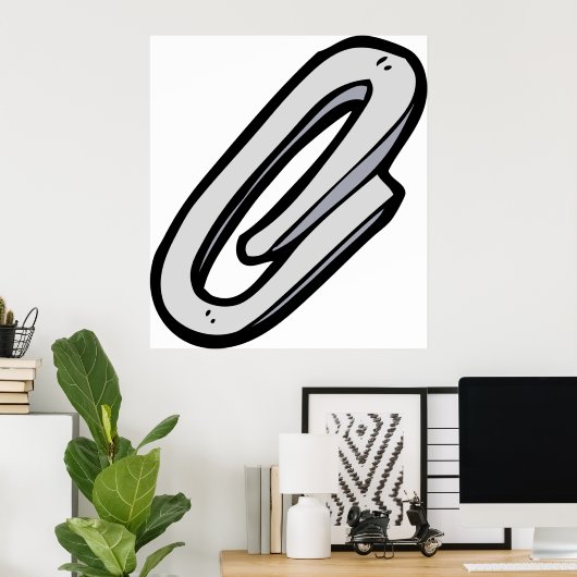 Giant Paperclip Poster (Thuiskantoor)