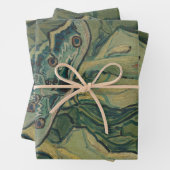 Giant Peacock Moth (1889) van Vincent van Gogh Inpakpapier Vel (In situ)