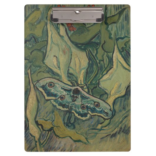 Giant Peacock Moth (1889) van Vincent van Gogh Klembord (Voorkant)
