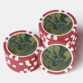 Giant Peacock Moth (1889) van Vincent van Gogh Poker Chips (Opstapeling)