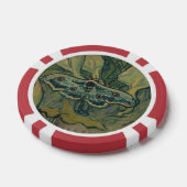 Giant Peacock Moth (1889) van Vincent van Gogh Poker Chips (Enkel)