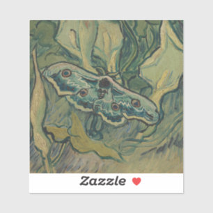 Giant Peacock Moth (1889) van Vincent van Gogh Sticker