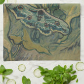 Giant Peacock Moth (1889) van Vincent van Gogh Theedoek (Gevouwen)