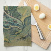 Giant Peacock Moth (1889) van Vincent van Gogh Theedoek (Quarter Fold)