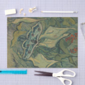 Giant Peacock Moth (1889) van Vincent van Gogh Tissuepapier (Craft)