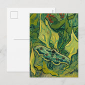 Giant Peacock Moth van Vincent van Gogh Feestdagenkaart (Voorkant / Achterkant)