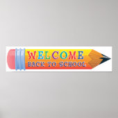 Giant Pencil School Banner Poster (Voorkant)