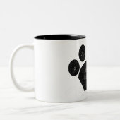 Giant Pet Paw Print Koffie Mok (Links)
