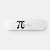 Giant "Pi"-symbool & 3.14... Skateboard (Horizontaal)