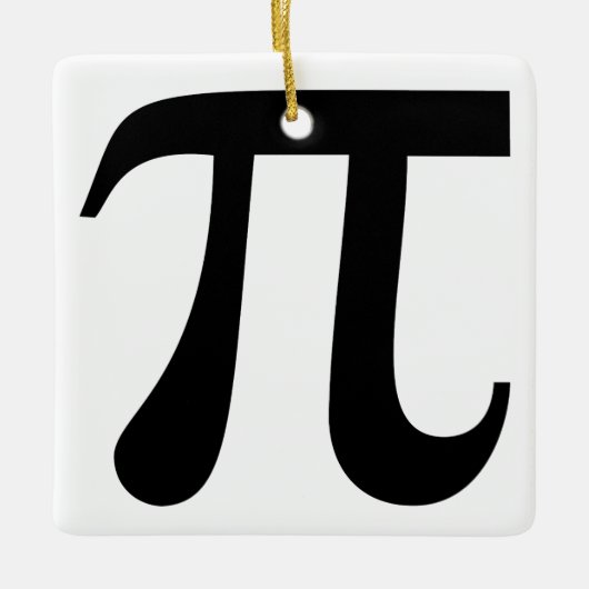 Giant "Pi"-symbool Keramisch Ornament (Voorkant)