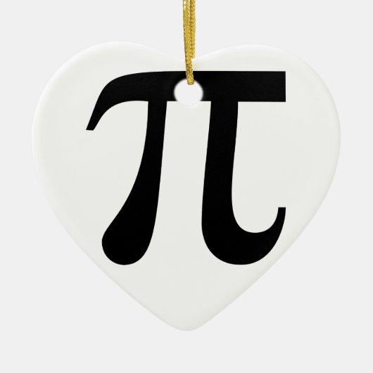 Giant "Pi"-symbool Keramisch Ornament (Voorkant)