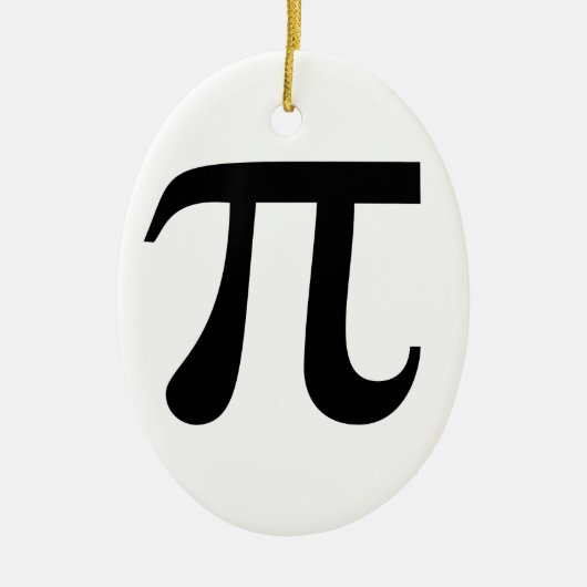 Giant "Pi"-symbool Keramisch Ornament (Voorkant)