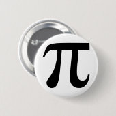 Giant "Pi"-symbool Ronde Button 5,7 Cm (Voorkant /achterkant)