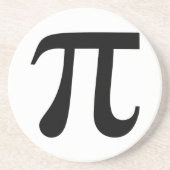 Giant "Pi"-symbool Zandsteen Onderzetter (Voorkant)