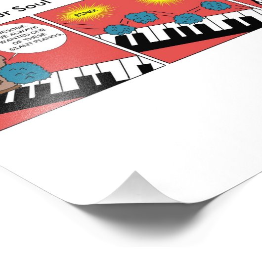 Giant Piano Foto Afdruk (Hoek)