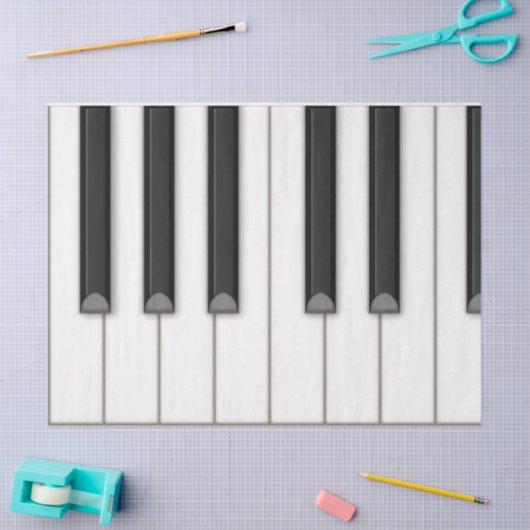 Giant Piano Keyboard Crafts & Decoupage Tissue Tissuepapier (Craft)