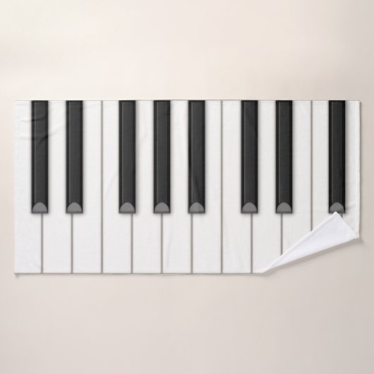 Giant Piano Keys Muziek Badhanddoek (Badhanddoek)