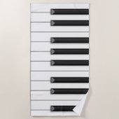 Giant Piano Keys Muziek Strandlaken (Voorkant)