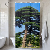 Giant Pine Tree Green Forest Natuur Badkamer Decor Douchegordijn
