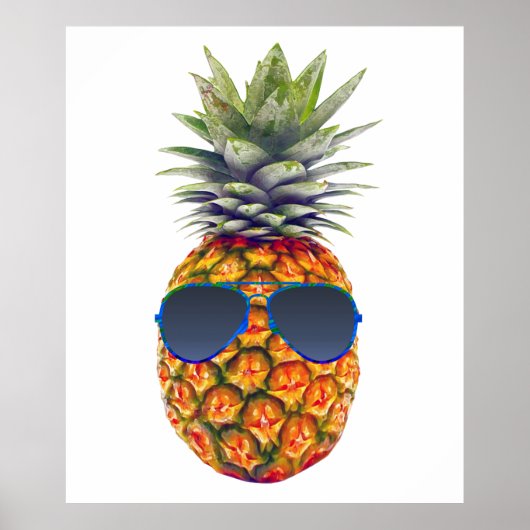 Giant Pineapple Wearing Sunbril, Foodies, ZSSG Poster (Voorkant)