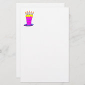 Giant Pink Birthday Cake Briefpapier (Voorkant / Achterkant)