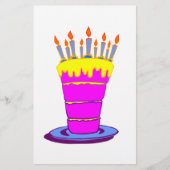 Giant Pink Birthday Cake Flyer (Voorkant)