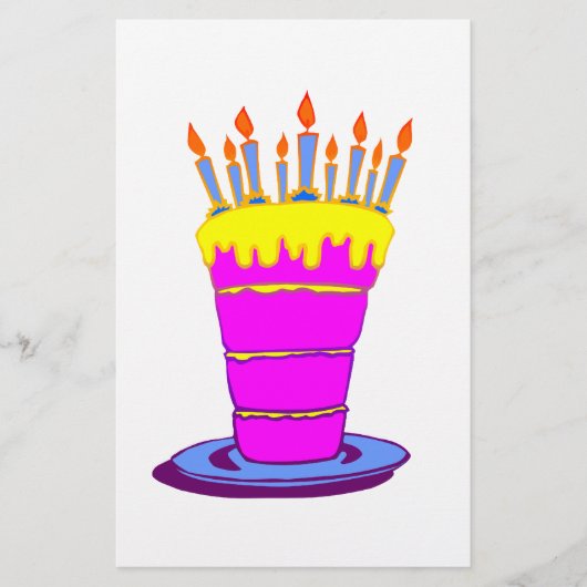 Giant Pink Birthday Cake Flyer (Voorkant)