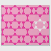 Giant Pink Jewish Stars Cadeaupapier (Vlak)