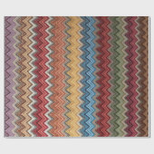 Giant Pixelated Bargello Wrapping Paper Cadeaupapier (Vlak)