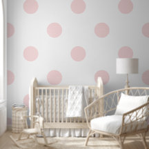 Giant Polka Dot Patroon Roze Pastel Kleur