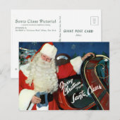 Giant-Post Kaart - Vrolijk kerstfeest van de Kerst (Voorkant / Achterkant)