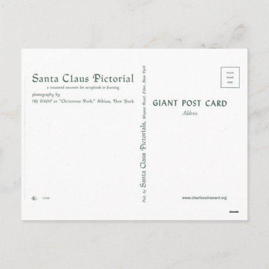 Giant-Post Kaart - Vrolijk kerstfeest van de Kerst (Achterkant)