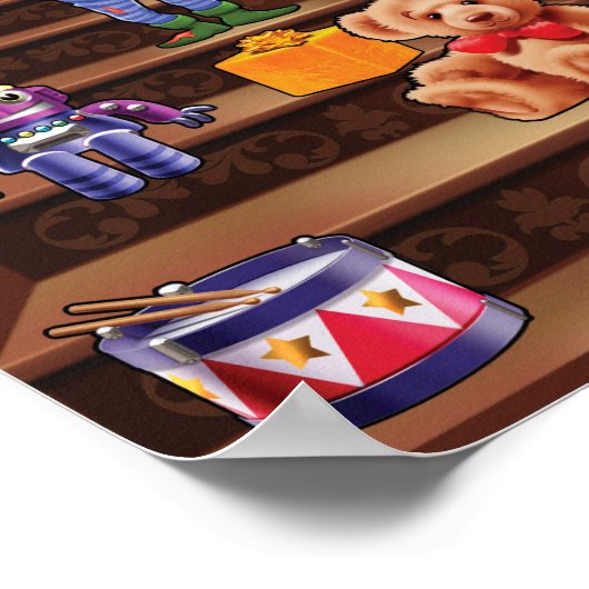 Giant poster, kerstmis kerstmis in Santa's Poster (Hoek)