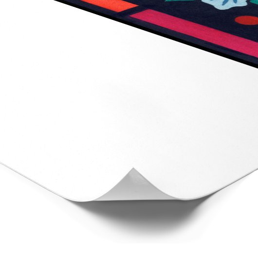 Giant poster Vrede op aarde gekleurd glas (Hoek)