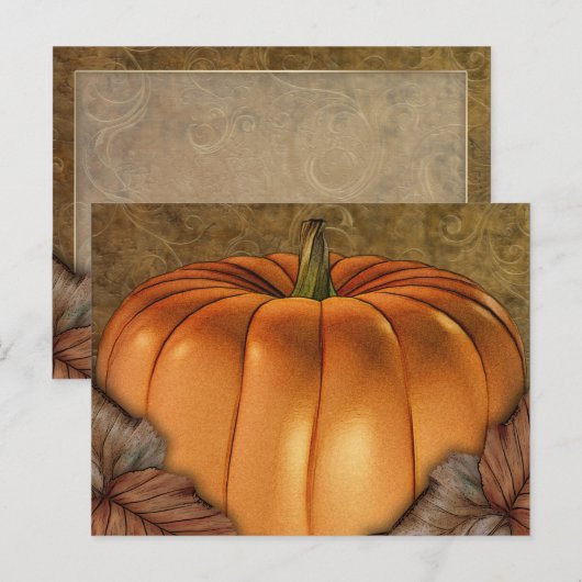 Giant Pumpkin Briefkaart (Voorkant / Achterkant)
