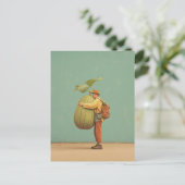 Giant Pumpkin Hug Feestdagenkaart (Staand voorkant)