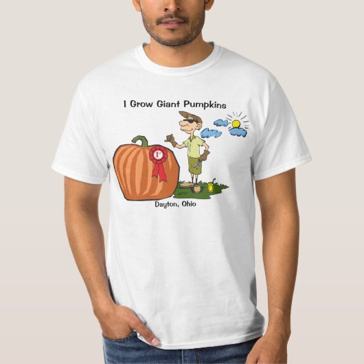 Giant Pumpkin kwekers T Shirt (Voorkant)
