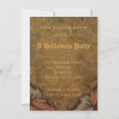 Giant Pumpkin Medium Halloween Party Invitation Kaart (Achterkant)