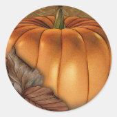 Giant Pumpkin Round Stickers (Voorkant)