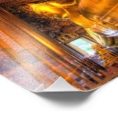 Giant reclining Buddha in tempel, Wat Pho, Foto Afdruk (Hoek)