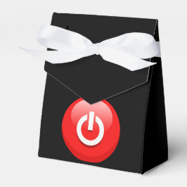 Giant Red Power Button Bedankdoosjes