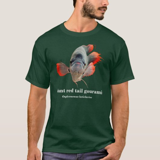 Giant red tail gourami , Osphronemus laticlavius T-shirt (Voorkant)