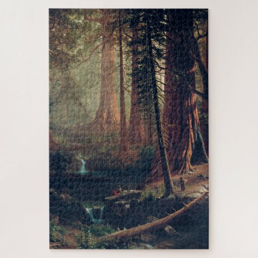 Giant Redwood Trees of California, Albert Bierstad Legpuzzel (Verticaal)